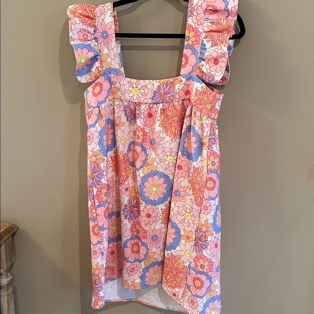 Tuckernuck X Cameron Eubanks Wimberly linen floral mini dress - Picture 4 of 4